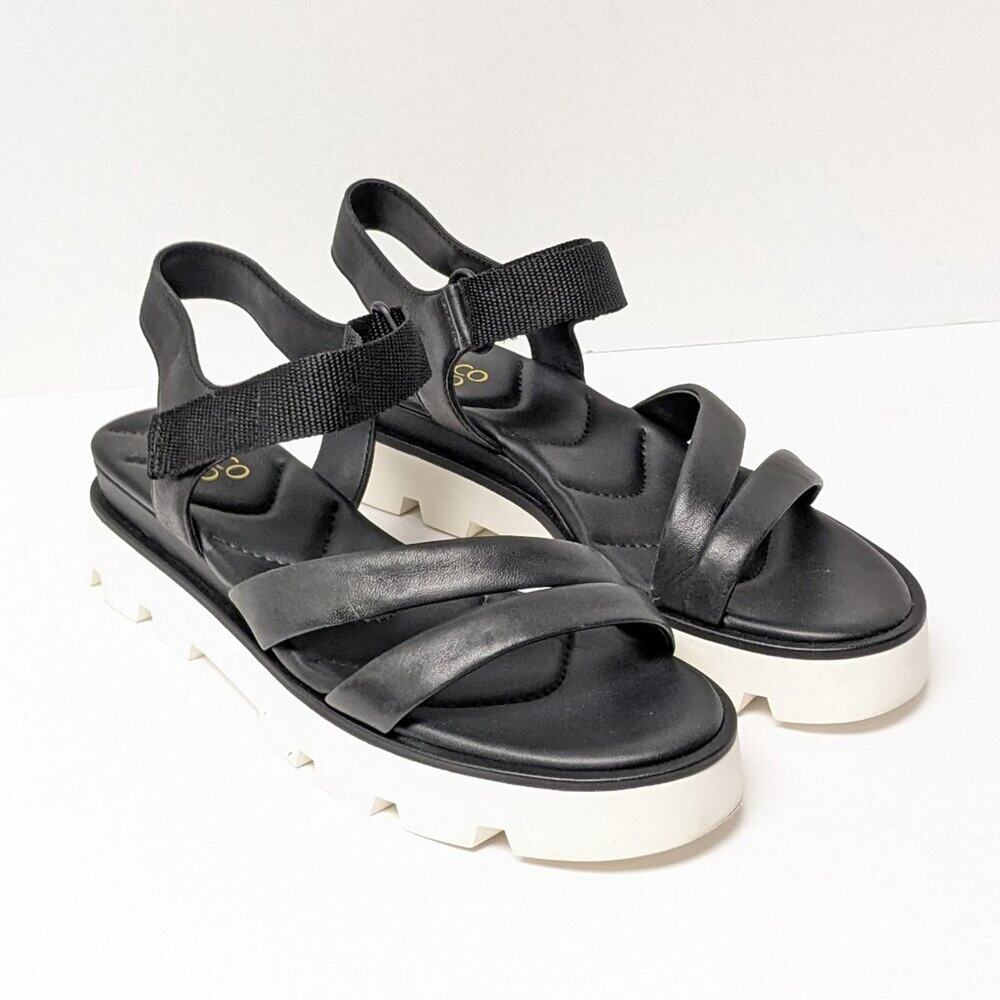 Franco Sarto Urla Platform Sandals, Black, Women's 9.5